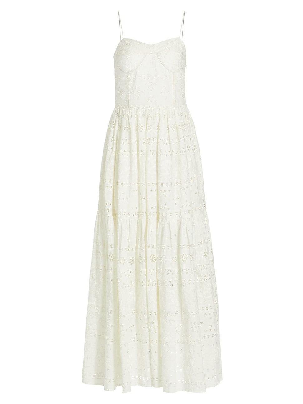 Womens Lola Cotton Eyelet Maxi Dress Product Image
