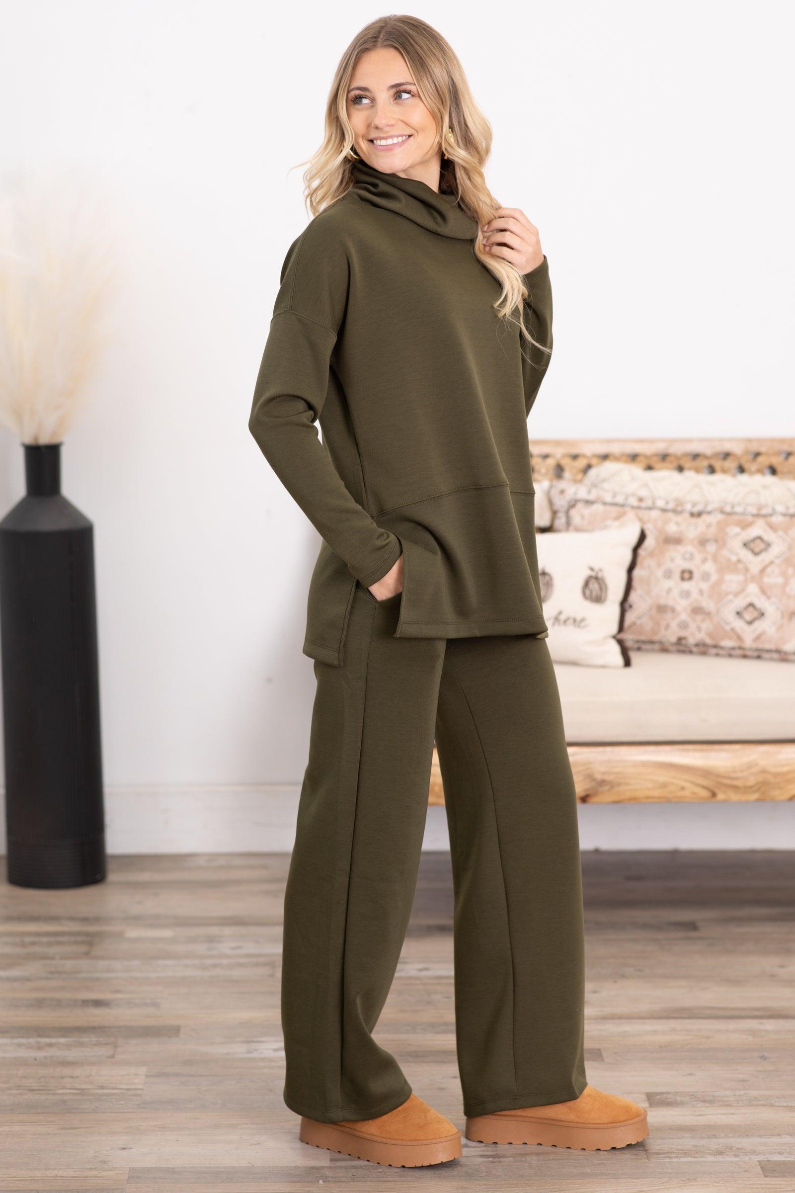 Straight Leg Scuba Lounge Pants Product Image