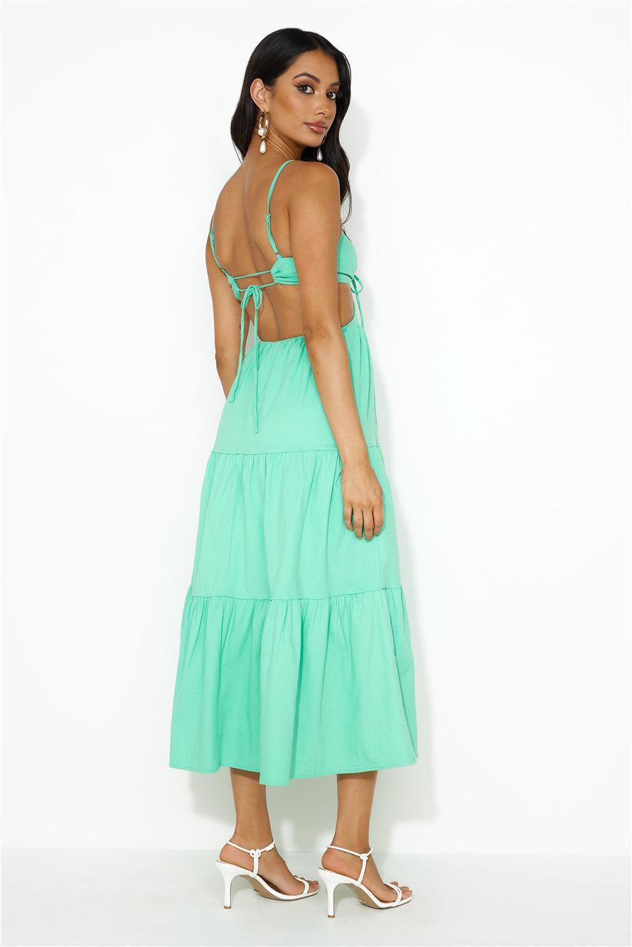 Loving Her Style Maxi Dress Green Product Image