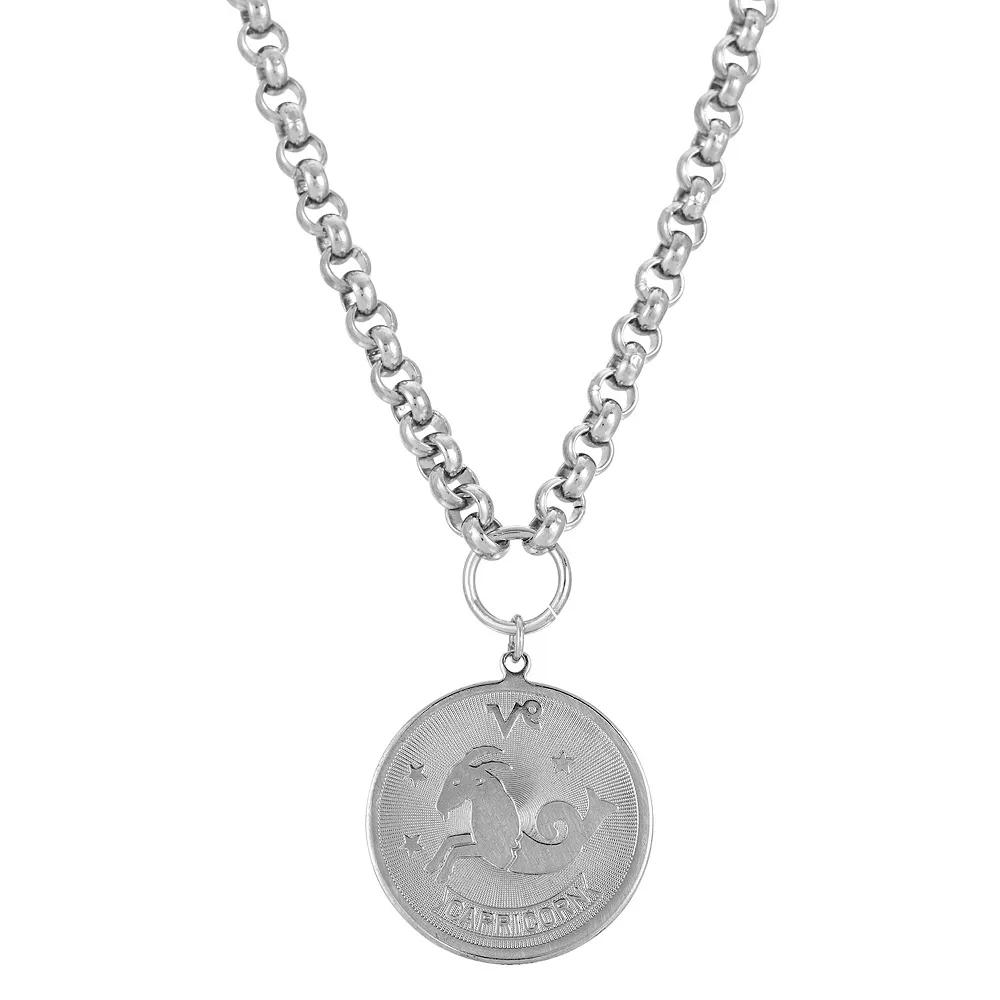 1928 Round Sagitarius Pendant Necklace, Womens, November Product Image
