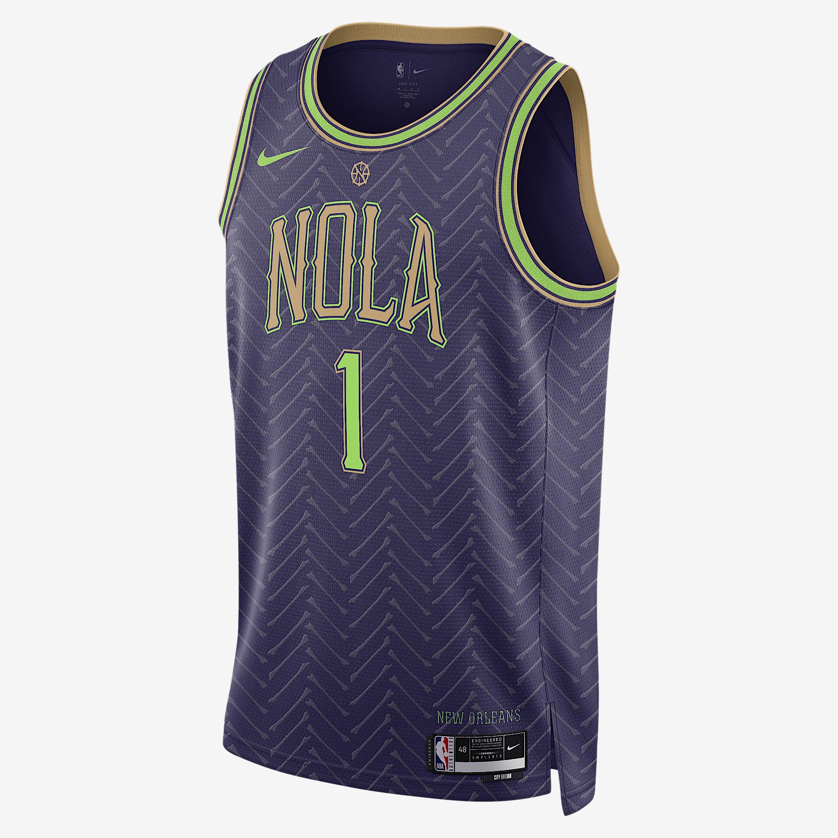 Zion Williamson New Orleans Pelicans 2024/25 City Edition Nike Men's Dri-FIT NBA Swingman Jersey Product Image