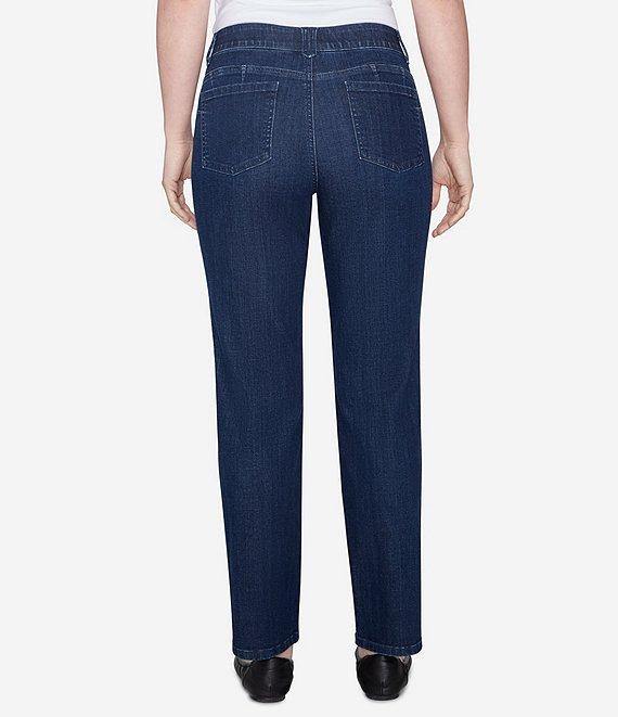 Ruby Rd. Petite Size Soft Denim Pull-On Boot-Cut Jeans Product Image