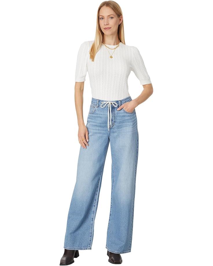 Puff Sleeve Woven Mixy Long Sleeve Product Image