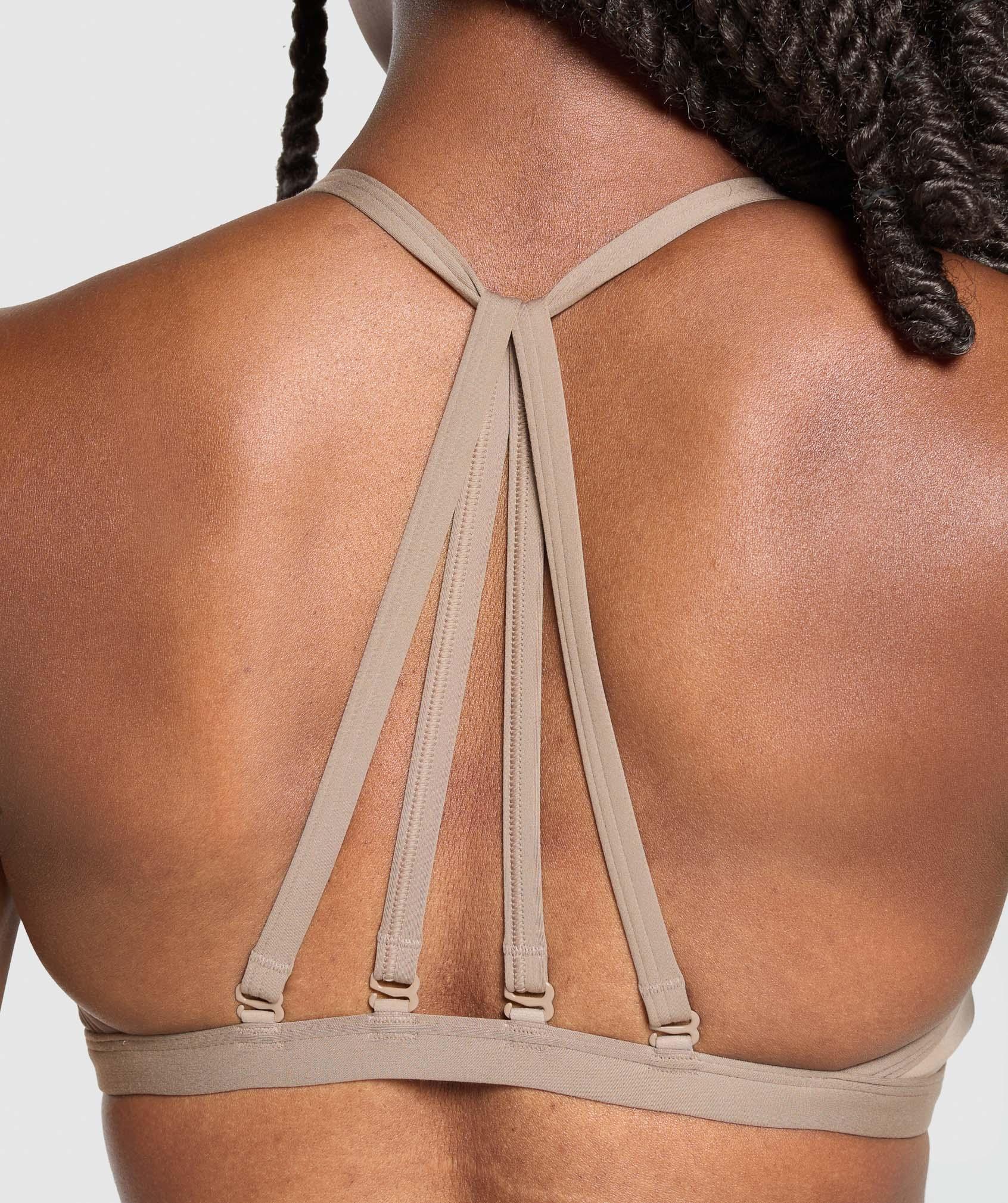 Gymshark Minimal Sports Bra - Lifestyle Brown Female Product Image