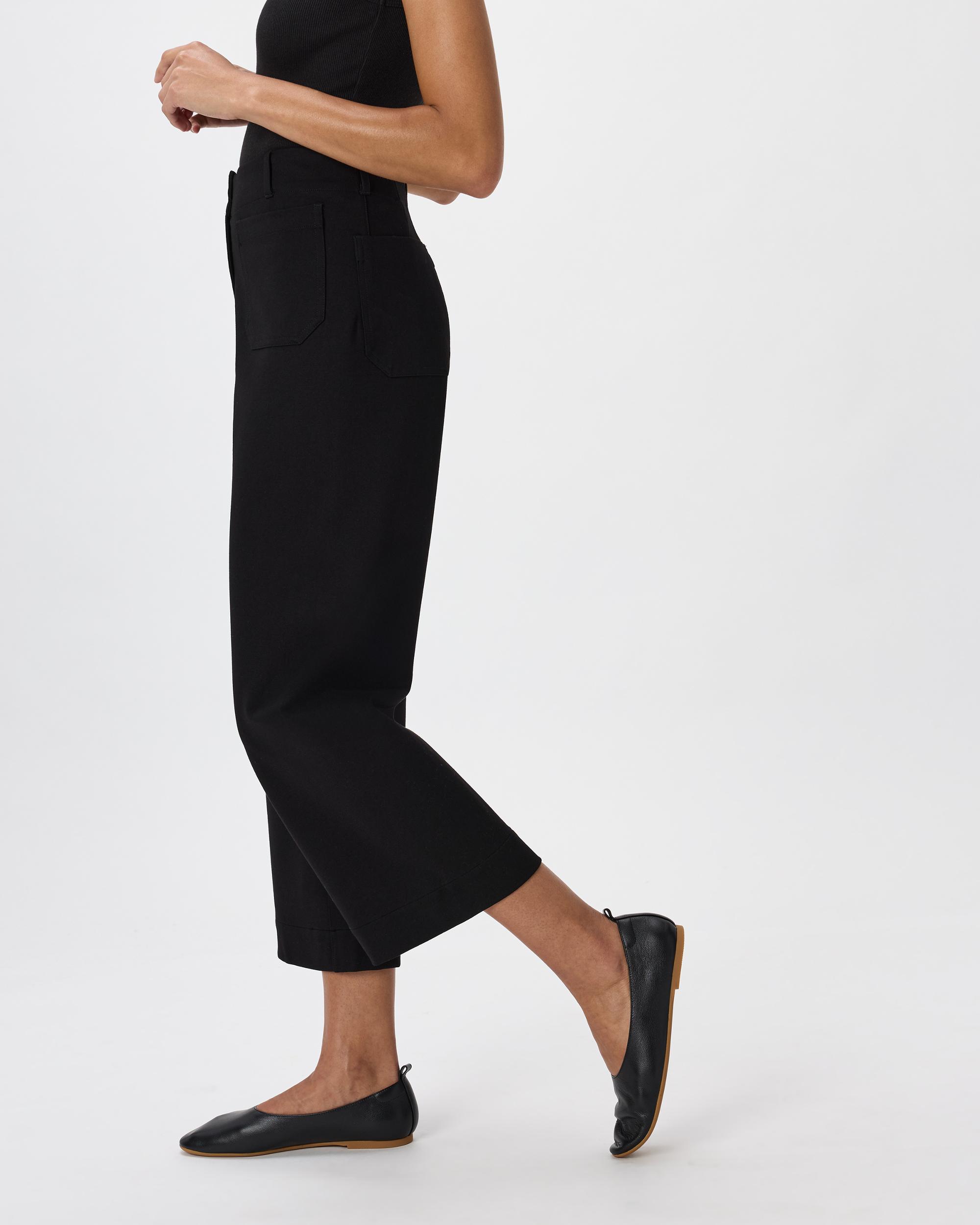Quince | Women's Ultra-Stretch Ponte Cropped Wide Leg Pants Rayon Product Image