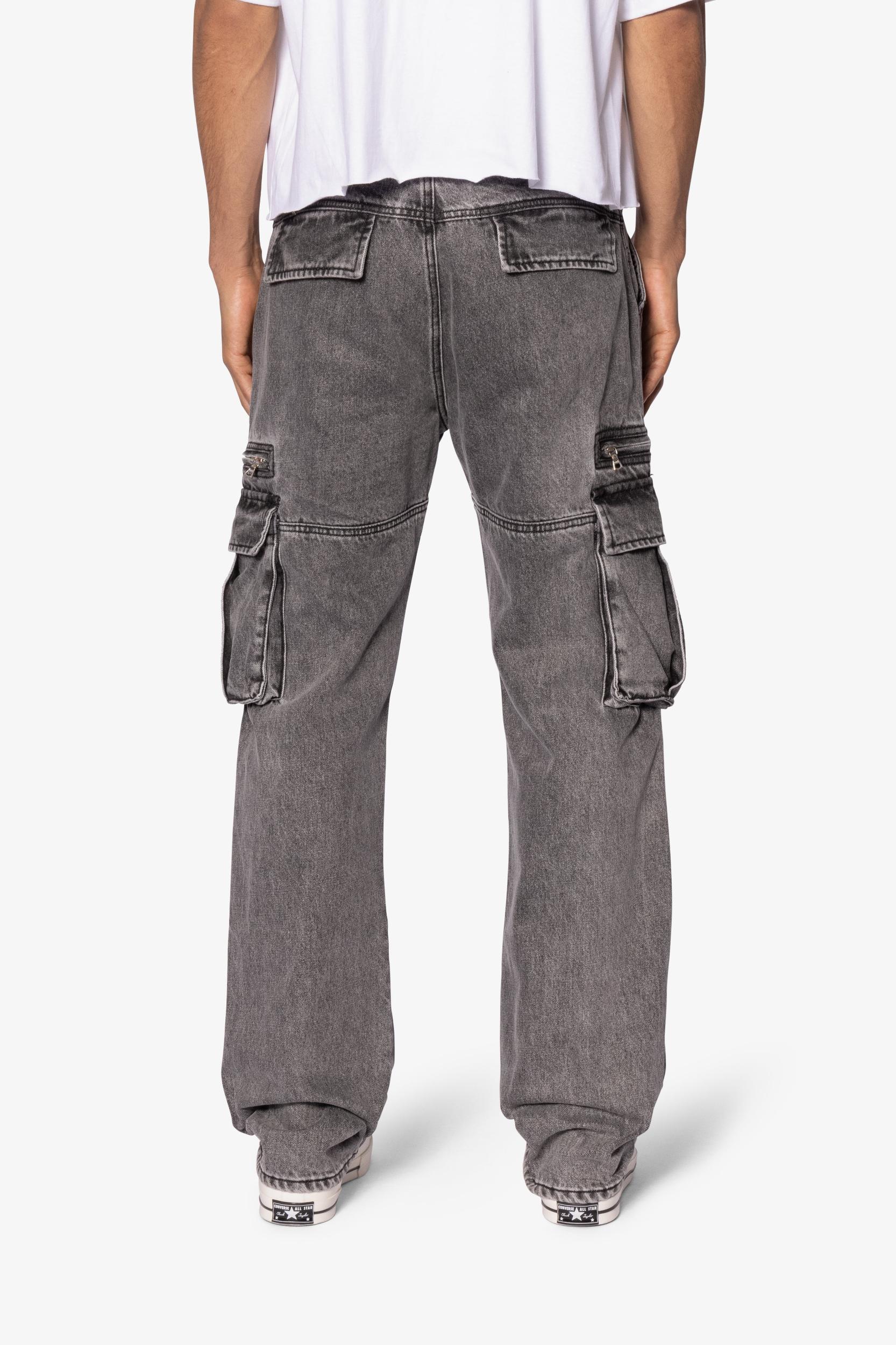V652 Owl Grey Cargo Pants - Grey Product Image