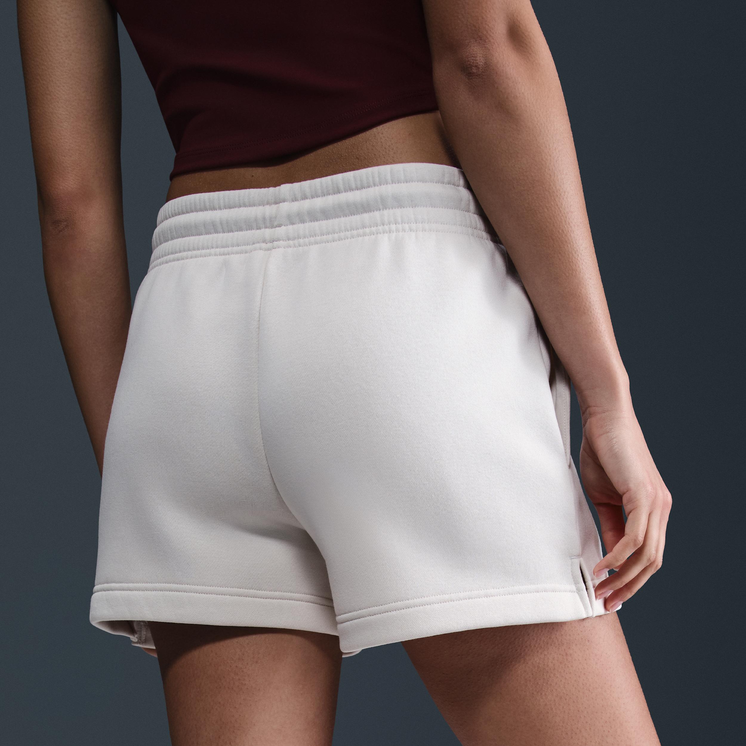 Womens Nike Sportswear Phoenix Fleece Mid-Rise 4 Shorts | IH2108-104 Product Image