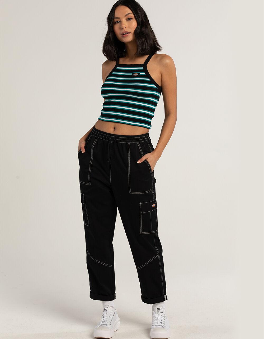 DICKIES Womens Cargo Pants - BLACK Product Image