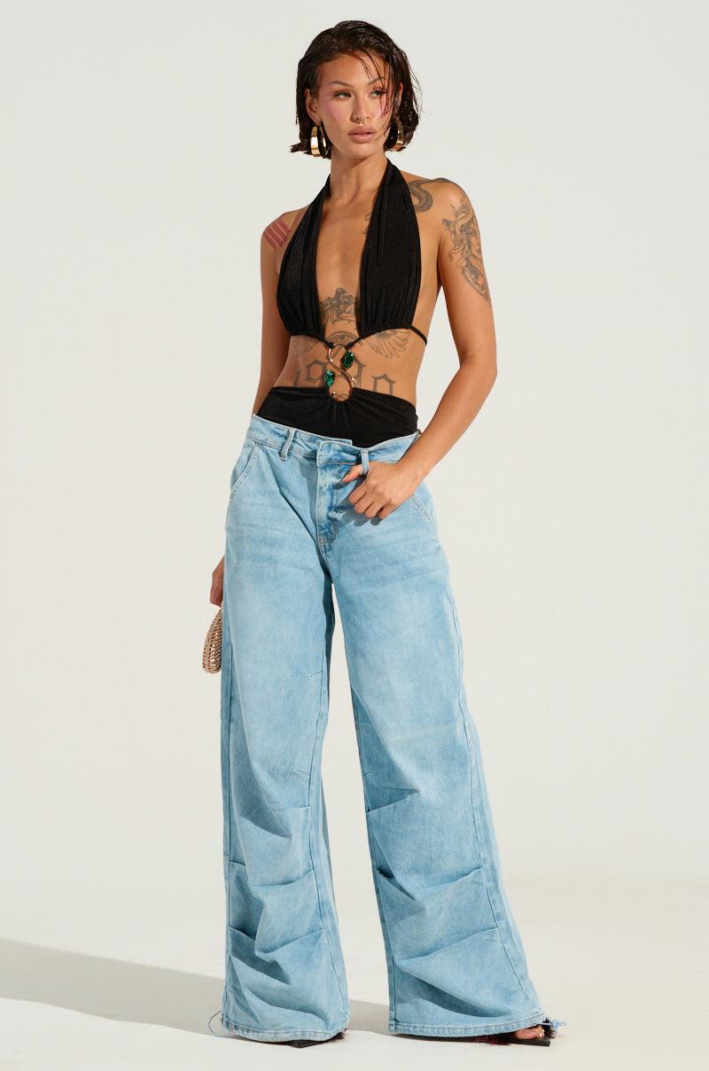 LUCKY LUCKY WIDE LEG DENIM PANT Product Image