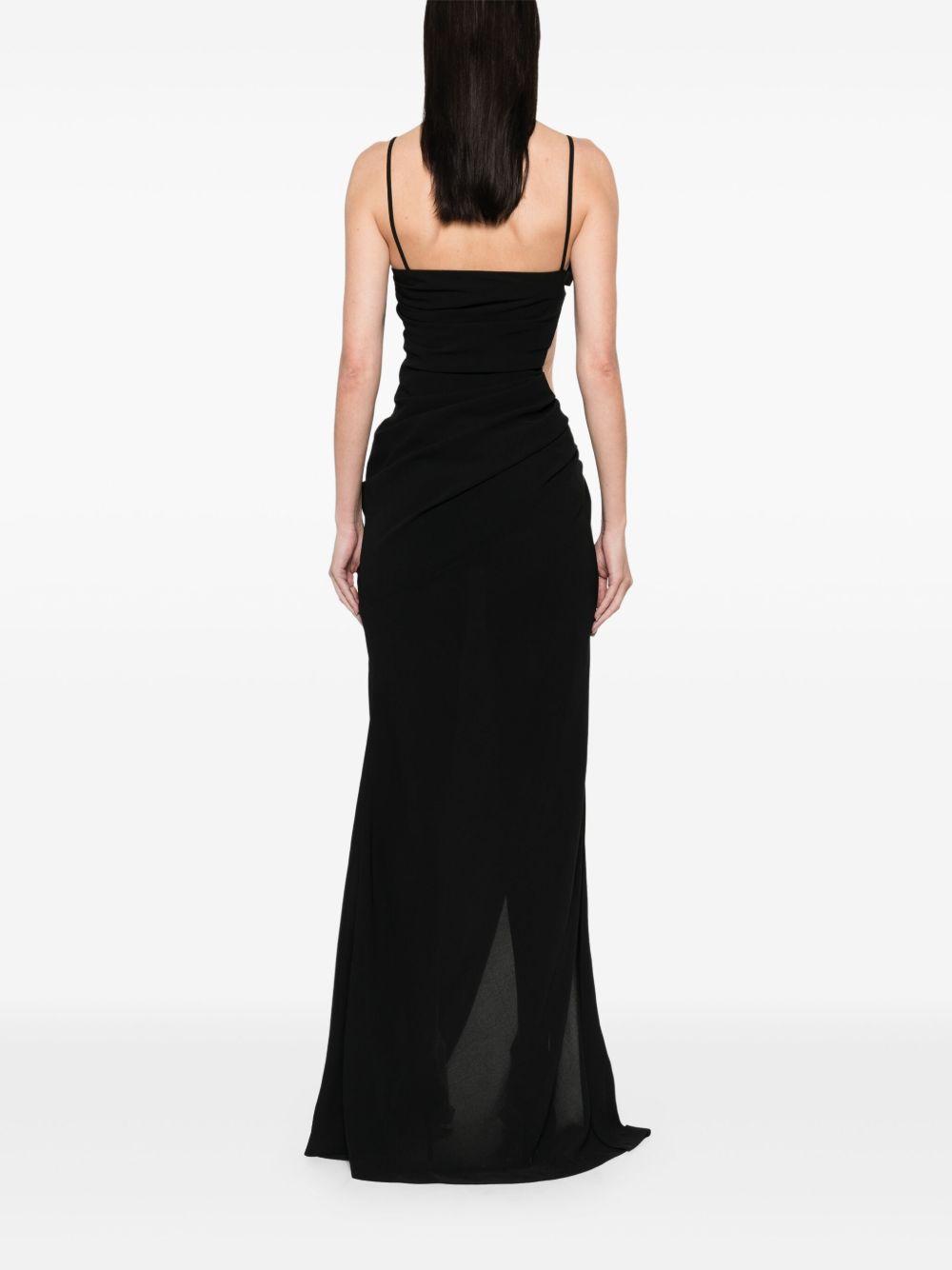 Illusion cut-out gown Product Image