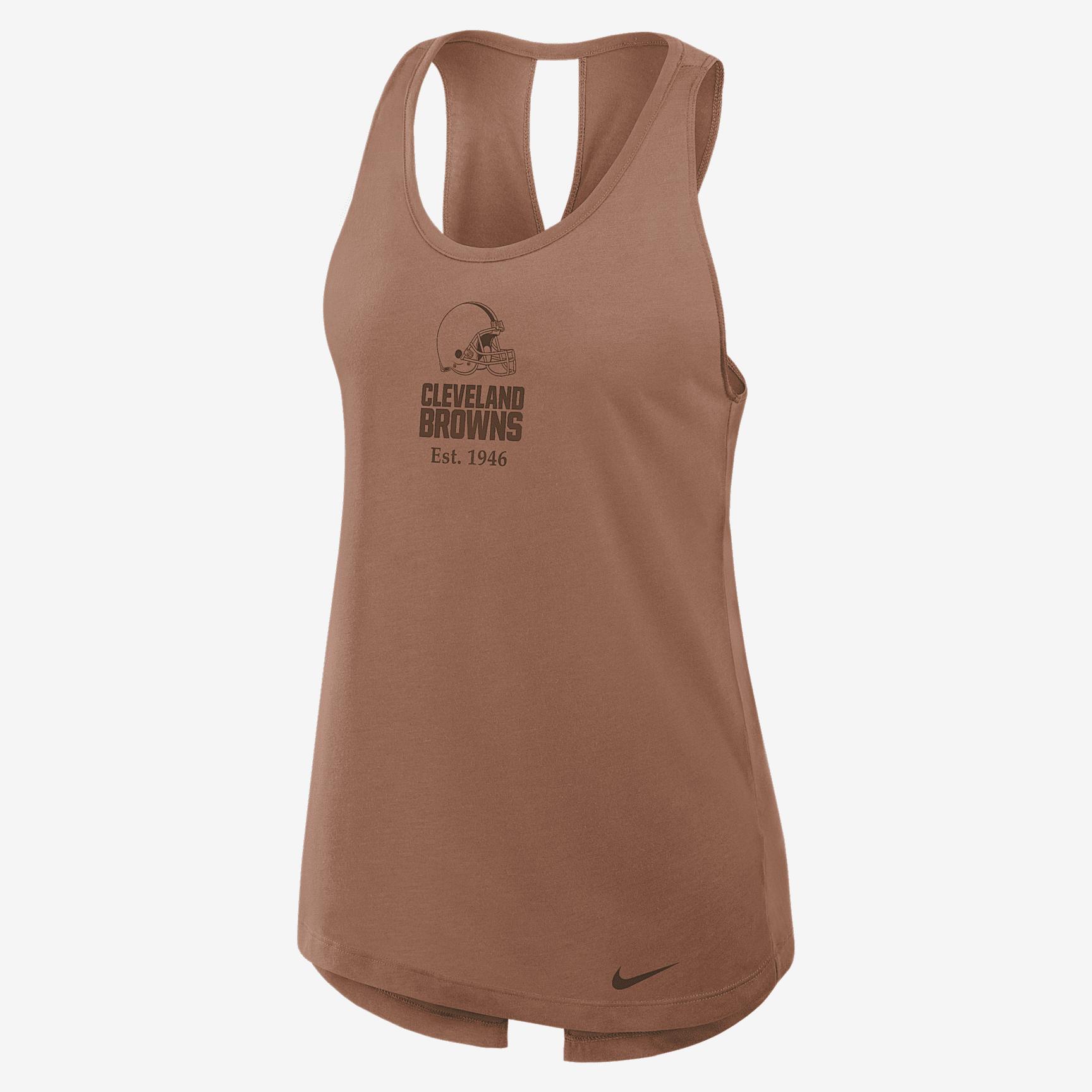 Cleveland Browns Established Nike Women's Dri-FIT NFL Tank Top Product Image