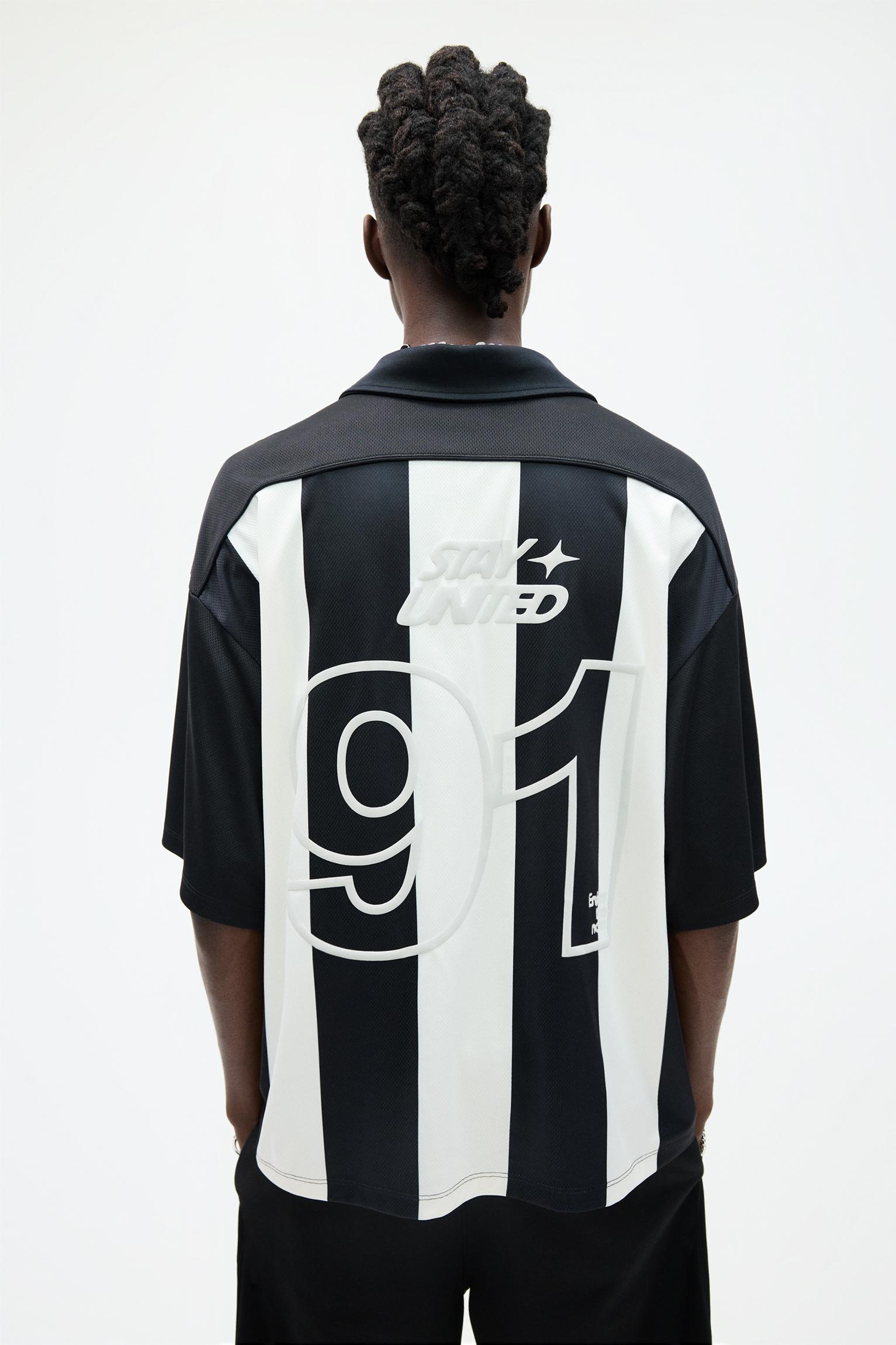 Striped STWD soccer T-shirt Product Image