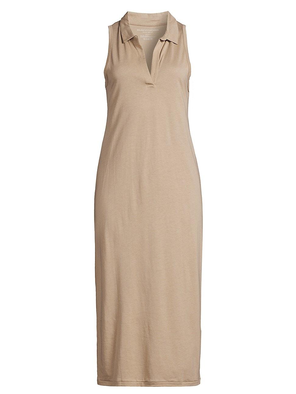 Womens Sleeveless Polo Tank Dress Product Image