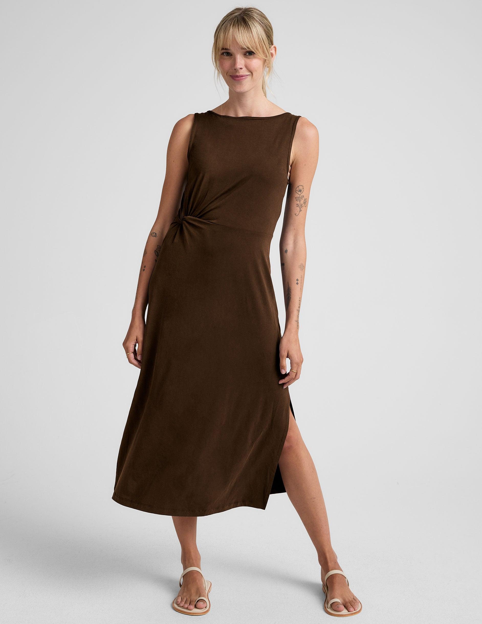 Rotation Side Twist Midi Dress Product Image