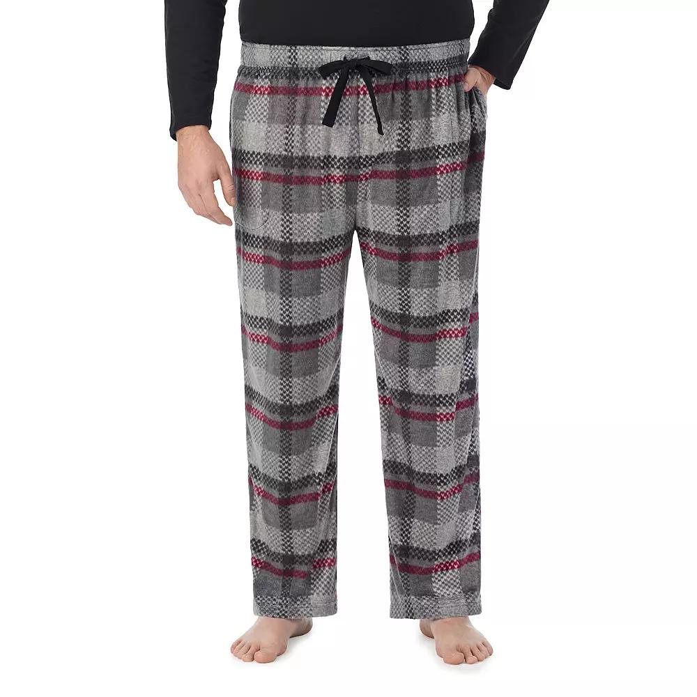 Big & Tall Cuddl Duds® Fleece Pajama Pant, Men's, Size: 4XB, Red Buffalo Product Image