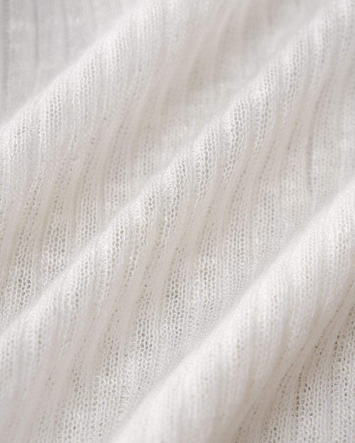 White Single Button Cardigan Product Image