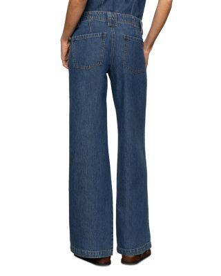 Arden Wide Leg Denim Pants  Product Image