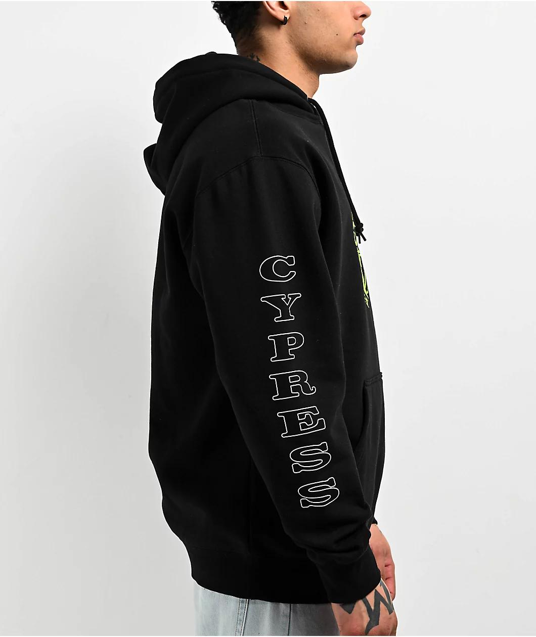 HUF x Cypress Hill Compass Black Hoodie Product Image