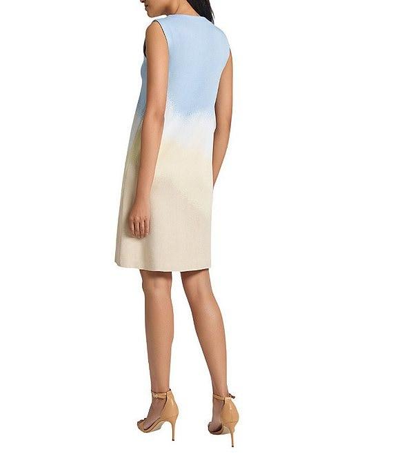 MISOOK Landscape Knit V-Neck Sleeveless Dress Product Image