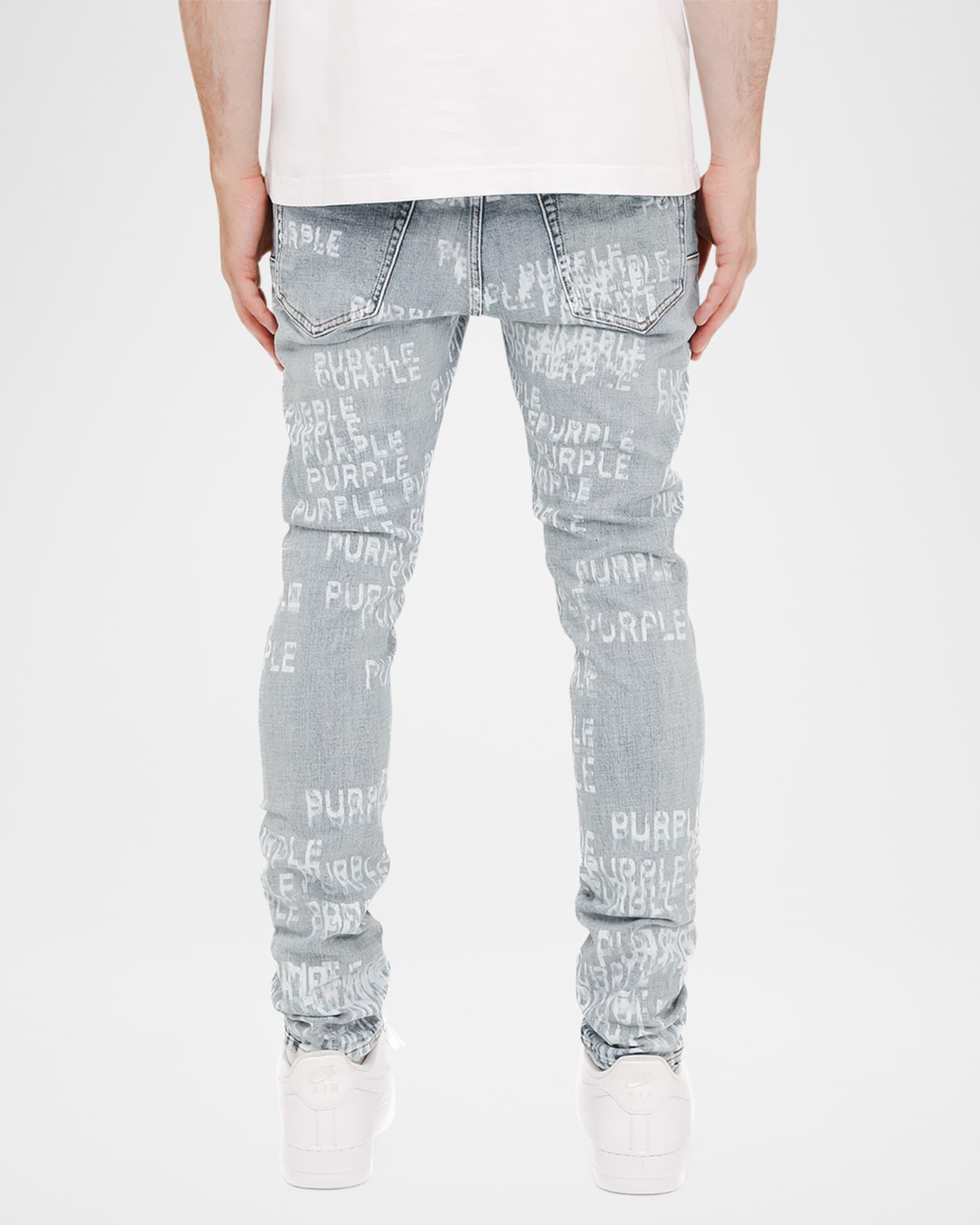 Men's Repeat-Logo Skinny Jeans Product Image