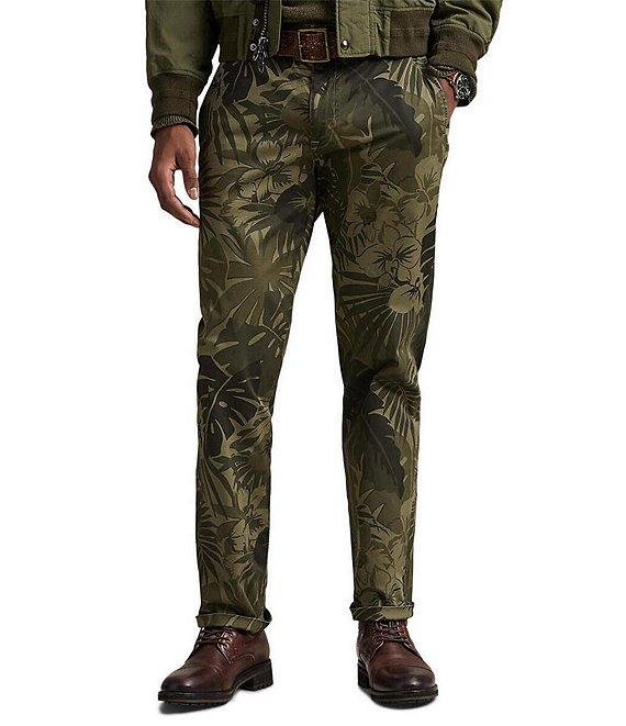 Polo Ralph Lauren Stretch Straight Fit Palm-Camo Chino Pants Product Image