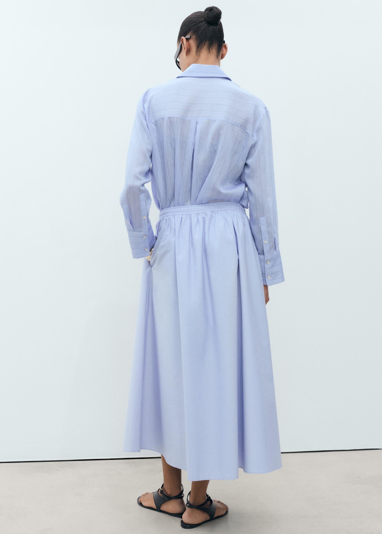 Flared cotton skirt - Women | MANGO USA Product Image