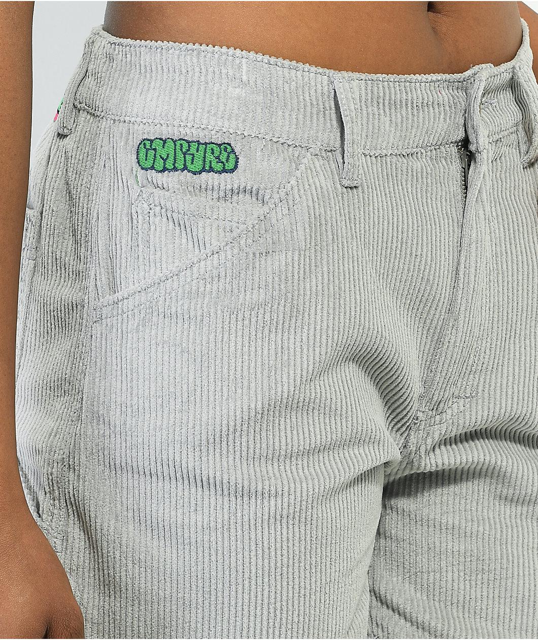 Empyre Laurel Carp Grey Corduroy Skate Shorts Product Image