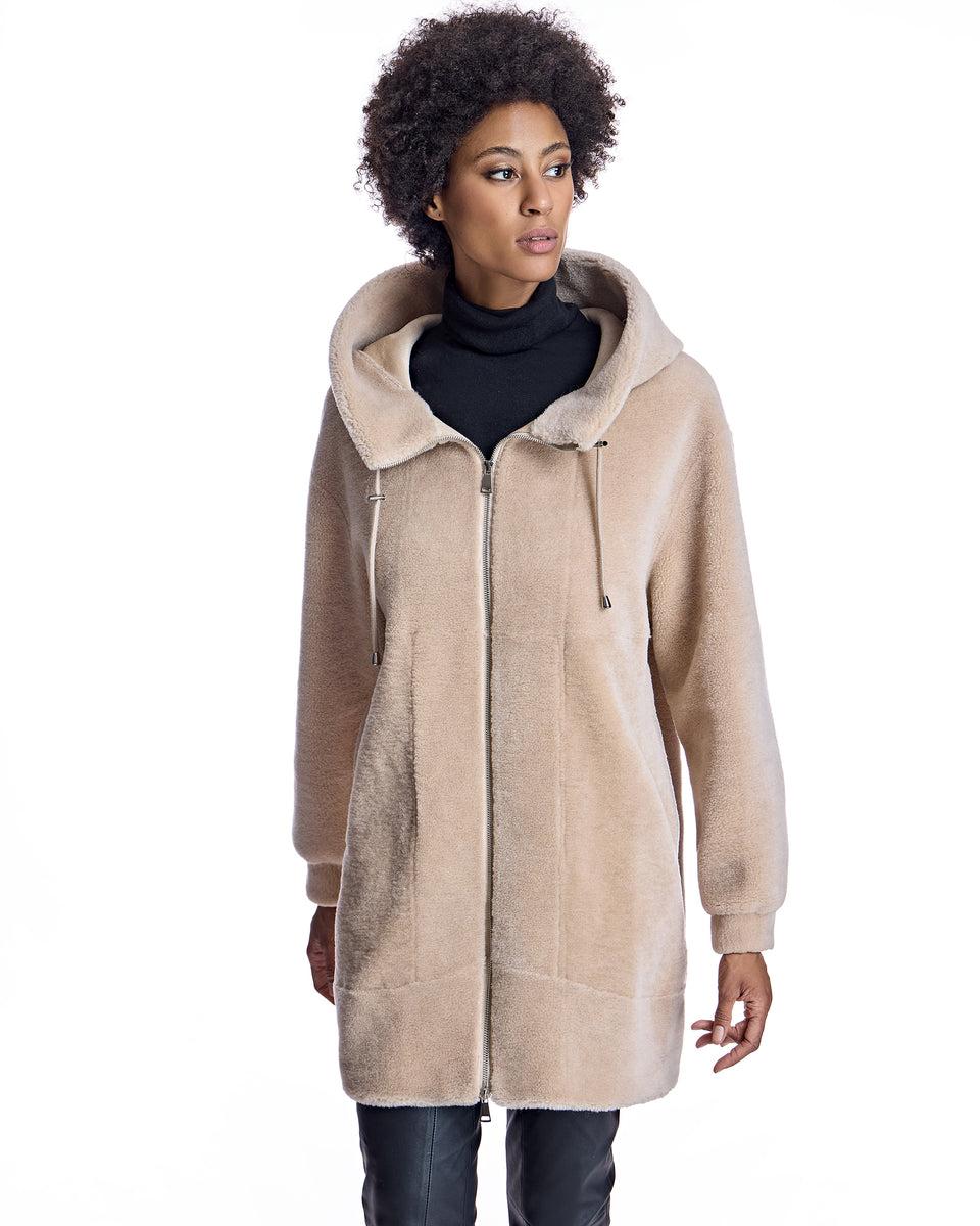 Julia & Stella by Maximilian Lamb's Wool Parka Product Image