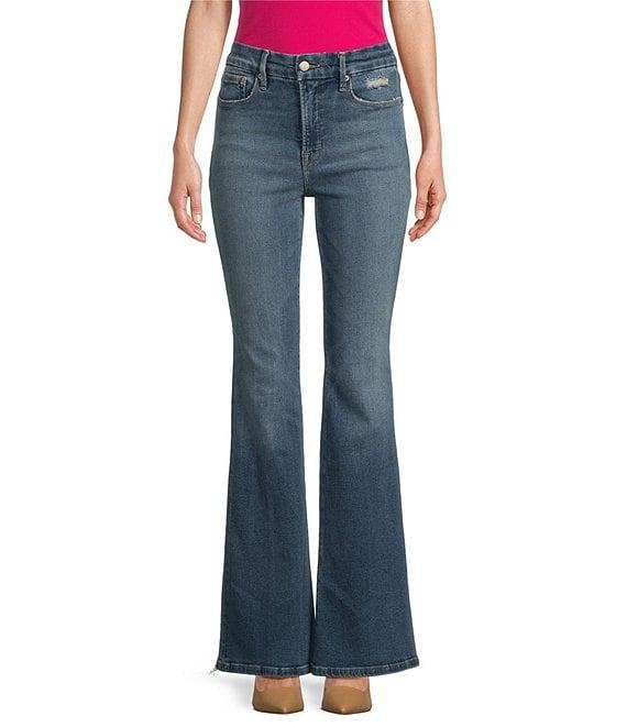 Good American Good Legs Flare Mid Rise Jeans Product Image