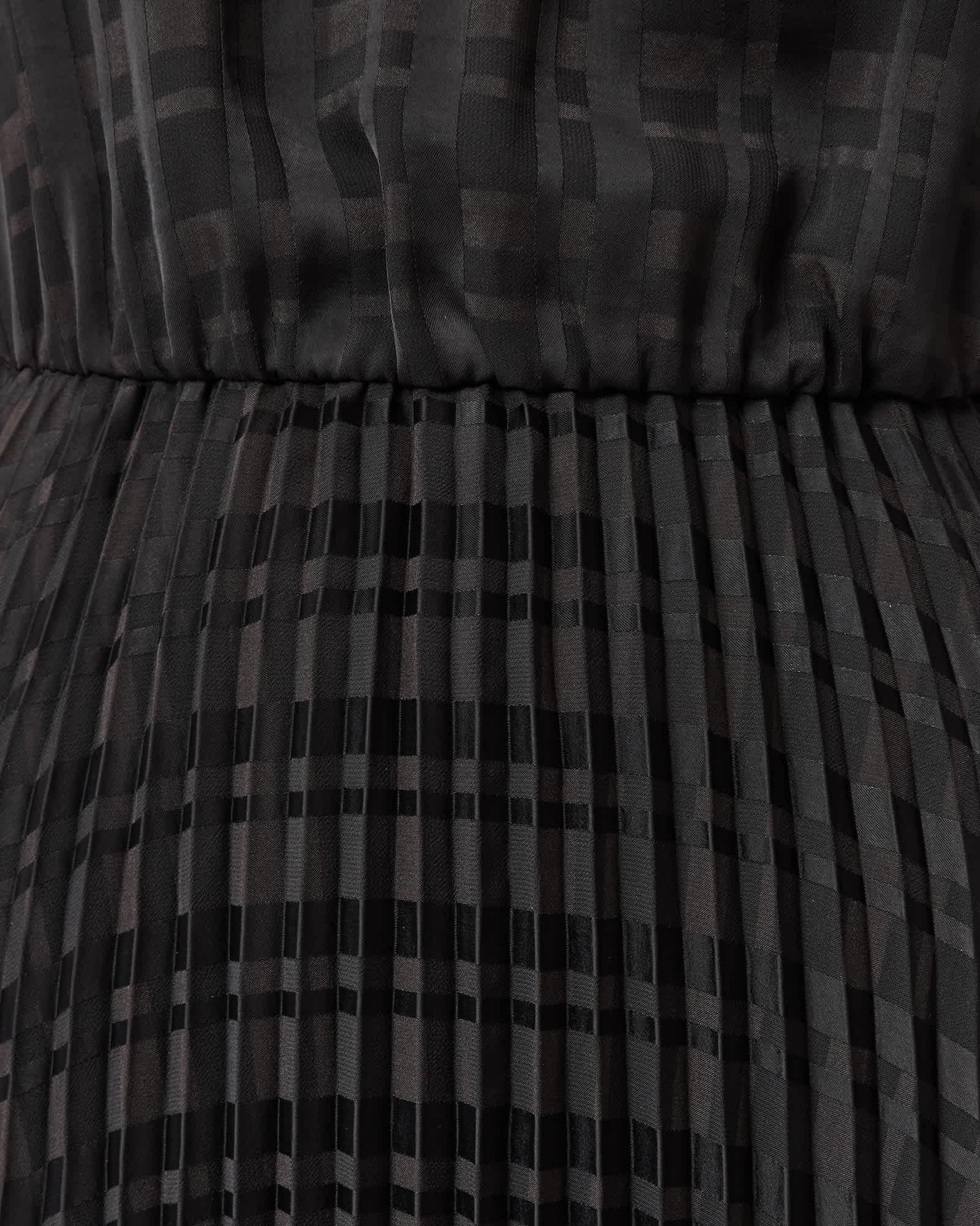 Sinead 2-in-1 Pleated Dress Black | ALLSAINTS US Product Image