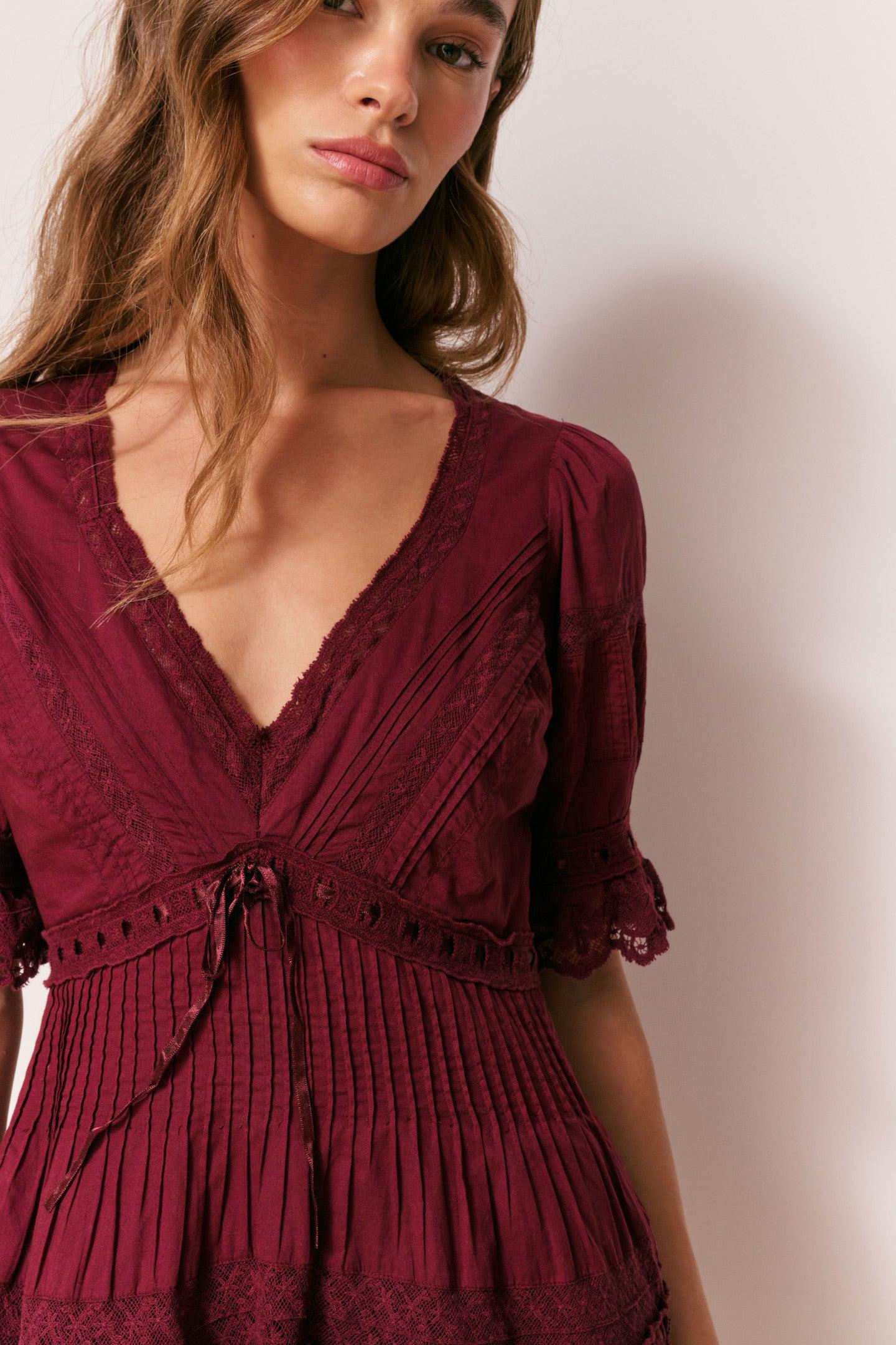Lilias Cotton Mini Dress Product Image