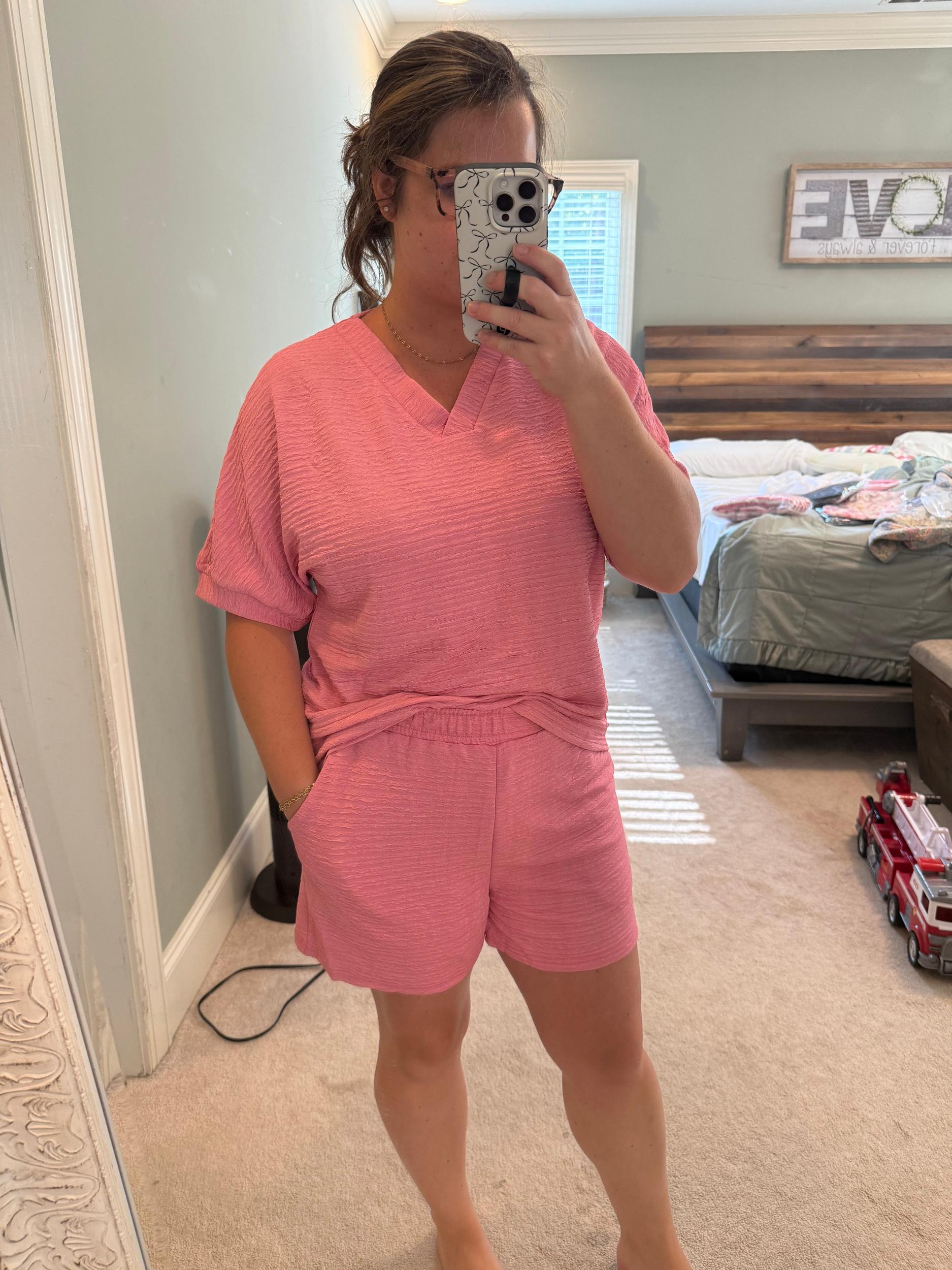 Preorder Pink Short Set Product Image