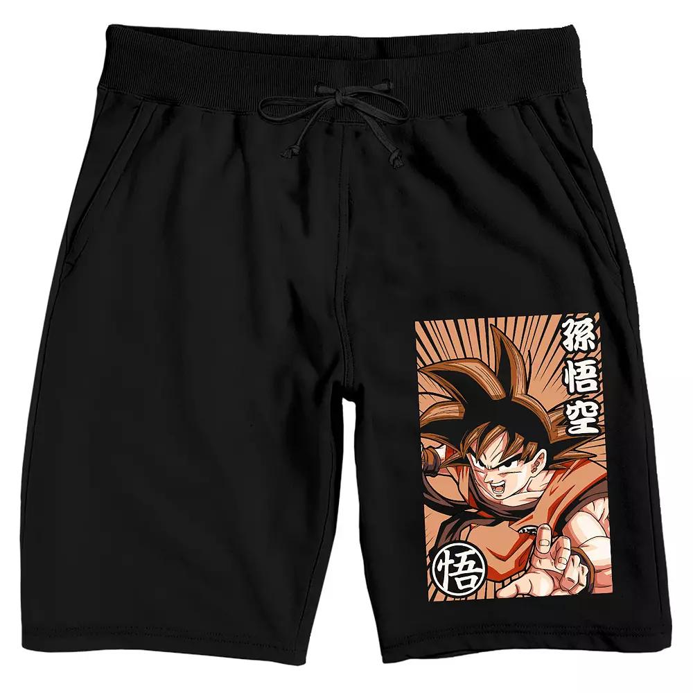 Men's Dragon Ball Z Goku 9" Sleep Shorts, Size: XXL, Black Product Image