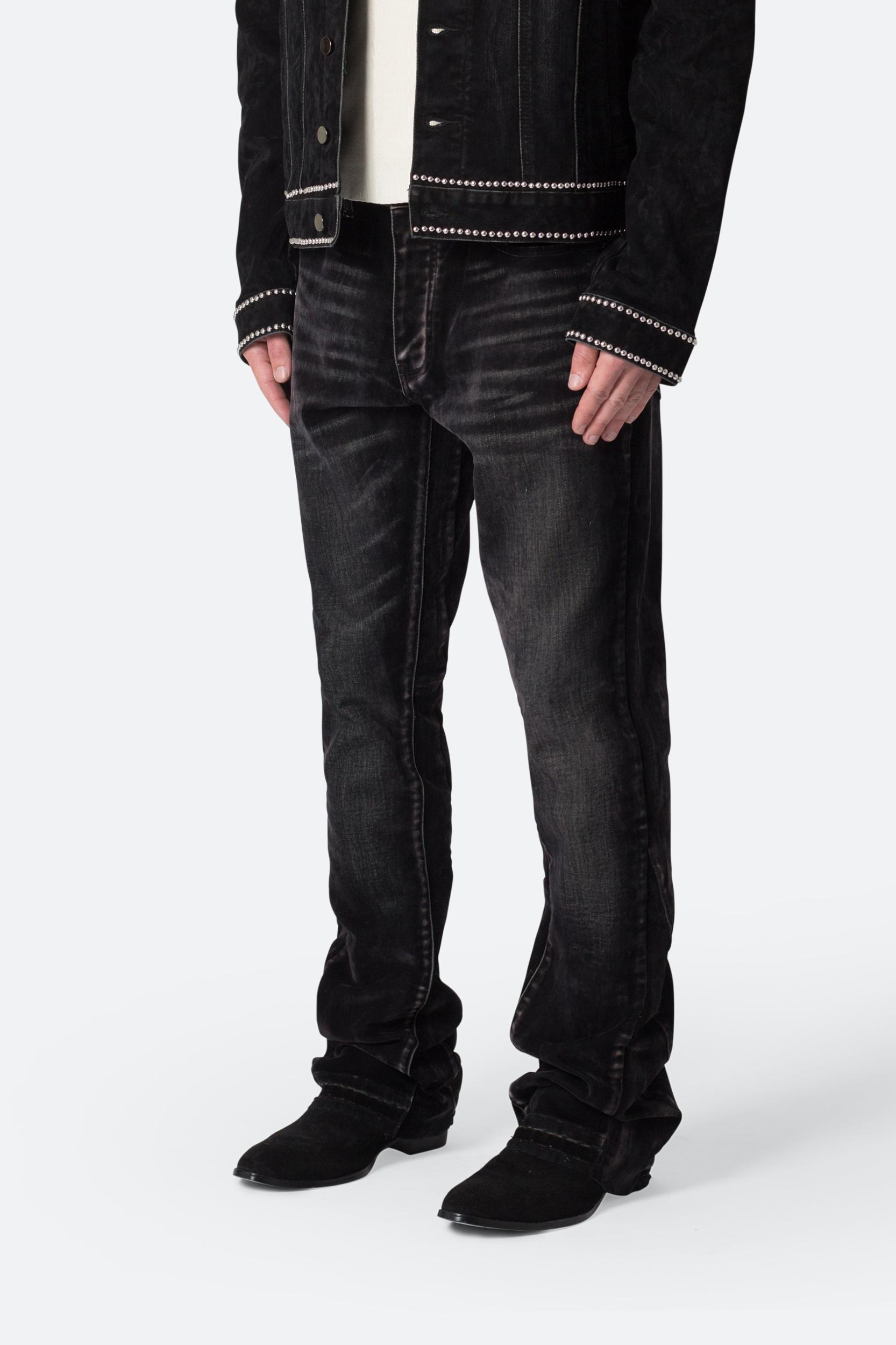 B576 Western Flare Denim - Black Product Image