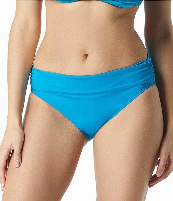 Coco Reef Classic Solids High Waisted Rollover Bikini Swim Bottom Product Image