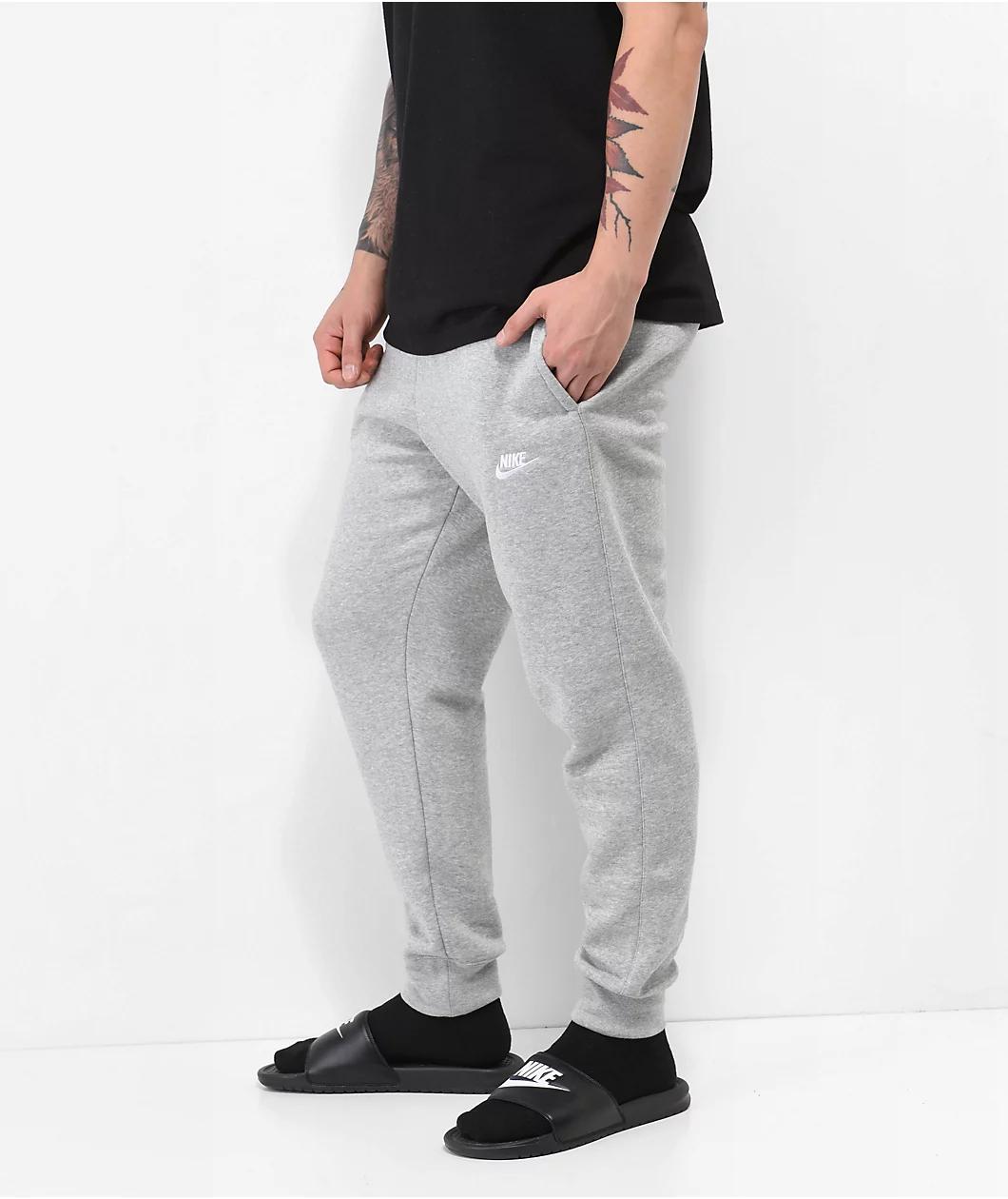 Nike Sportswear Club Grey Jogger Sweatpants Product Image
