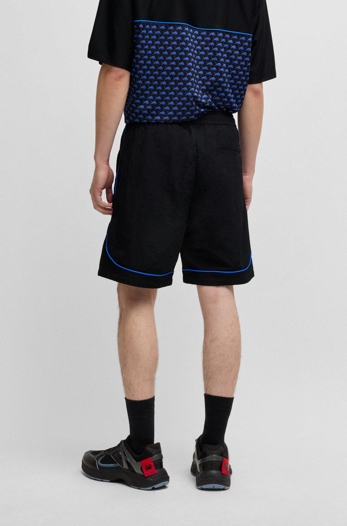 HUGO x RB drawstring shorts with piping details Product Image