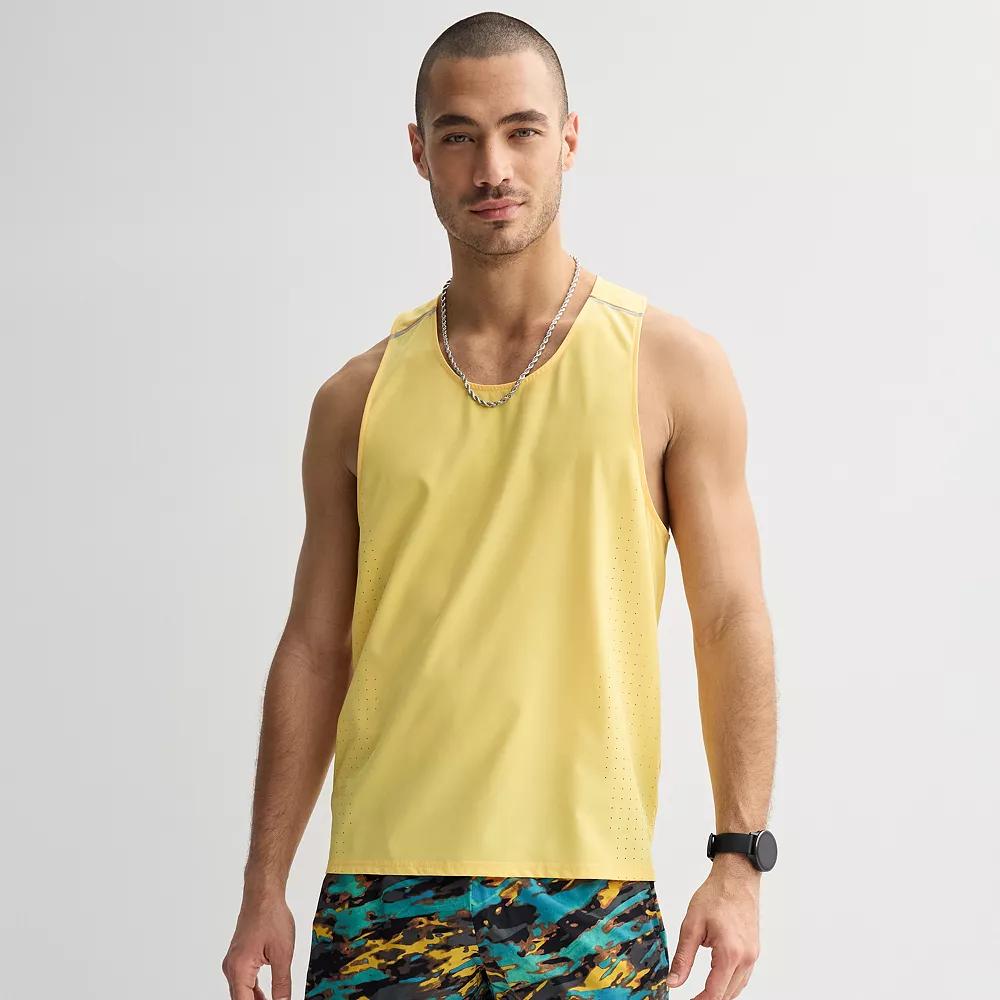 Men's Tek Gear® Run Tank, Size: XXL, Cheesy Yellow Product Image