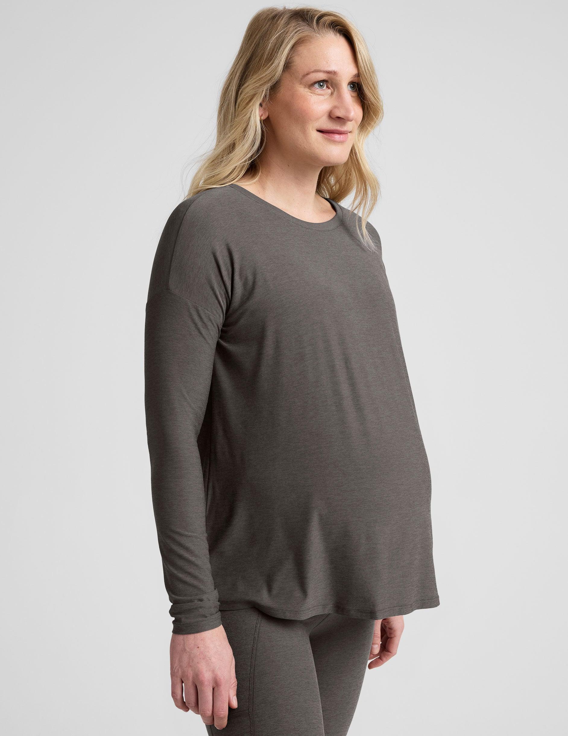 Featherweight Feels Like Home Long Sleeve Maternity Top Product Image