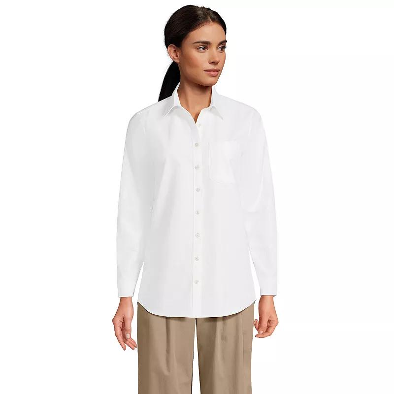Women's Lands' End Long Sleeve Classic Oxford Dress Shirt,  Product Image