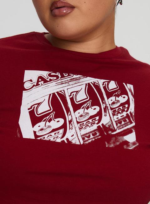 You Do You Tee Red Curve Product Image