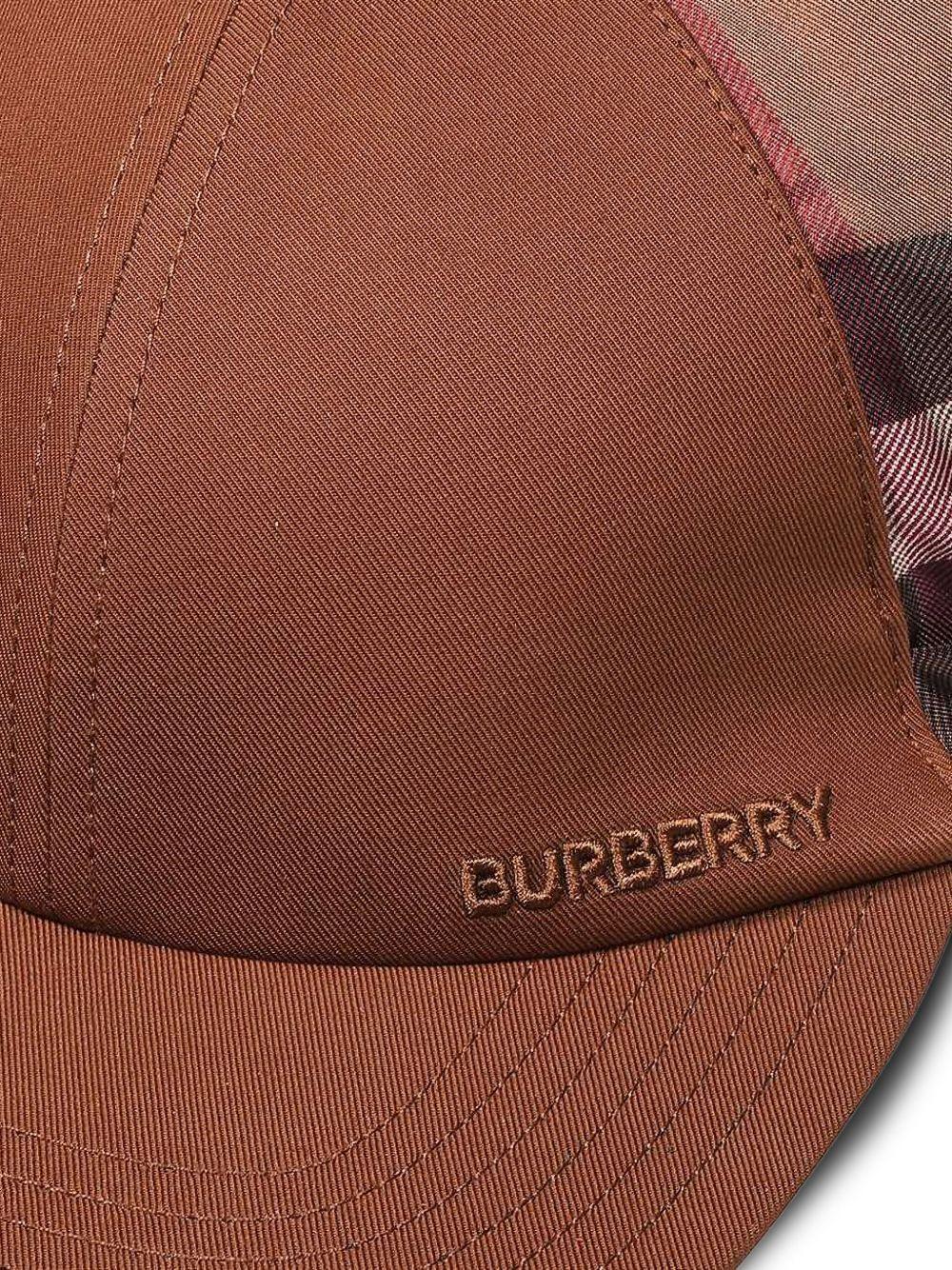 embroidered-logo silk-insert baseball cap Product Image