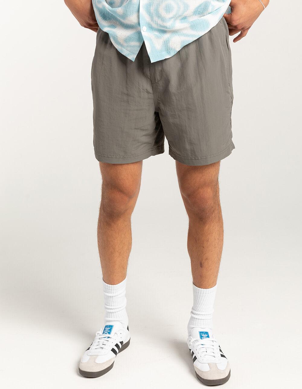 RSQ Mens 6" Nylon Shorts - GUNMETAL Product Image