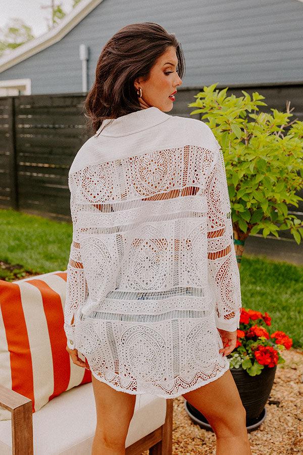 Mind On Mexico Crochet Button Up Product Image