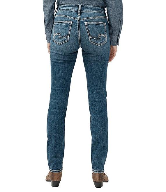 Silver Jeans Co. Suki Mid Rise Straight Leg Curvy Luxe Stretch Jeans Product Image