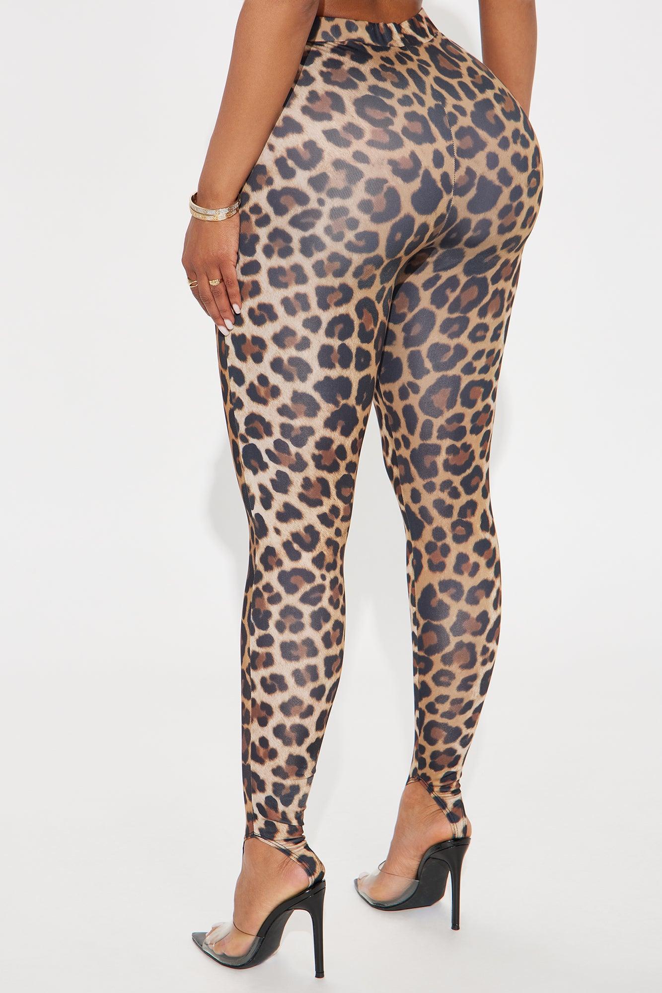 Kamryn High Rise Leopard Stirrup Legging - Leopard Female Product Image