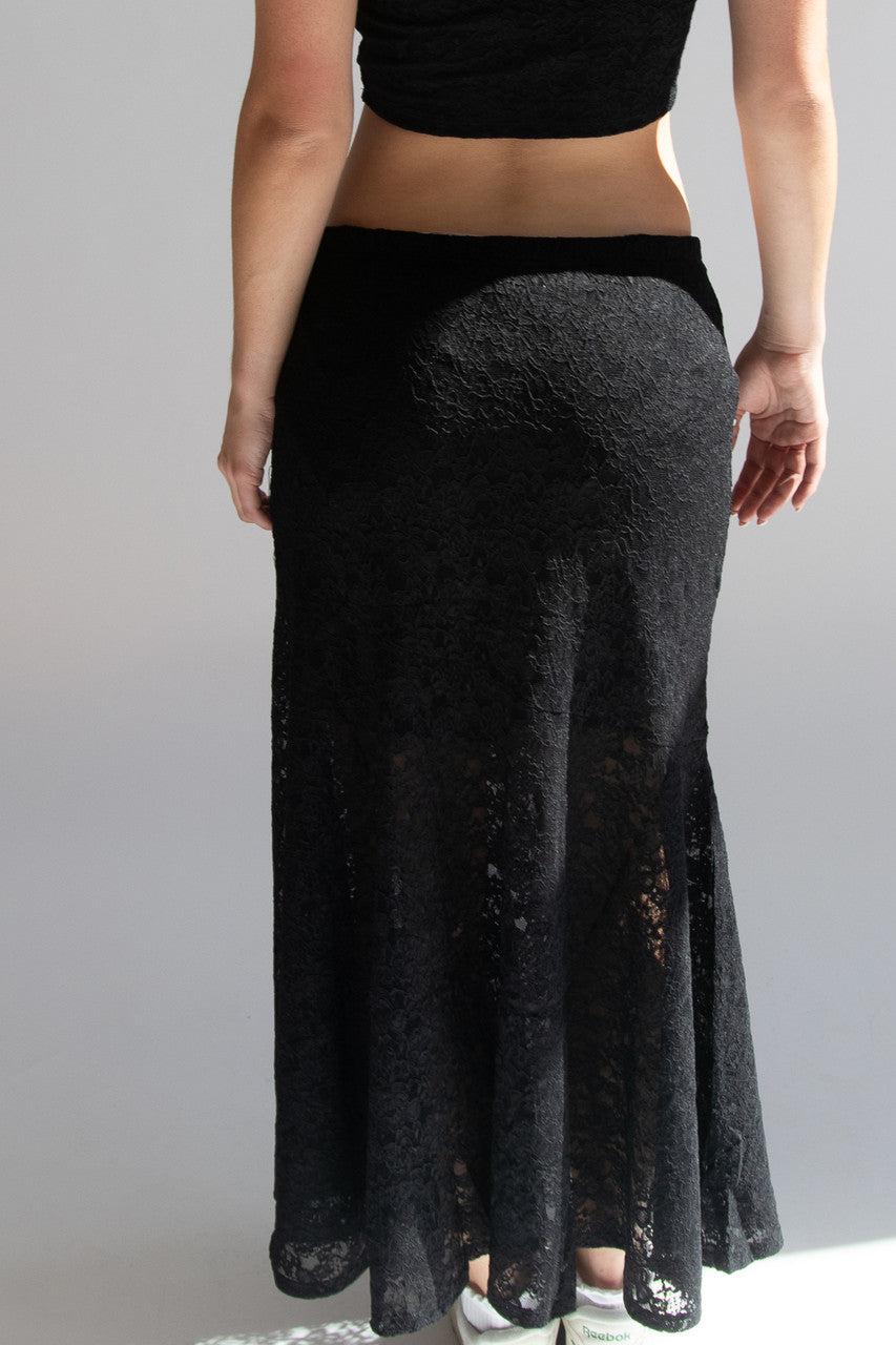 Lace Maxi Skirt Product Image