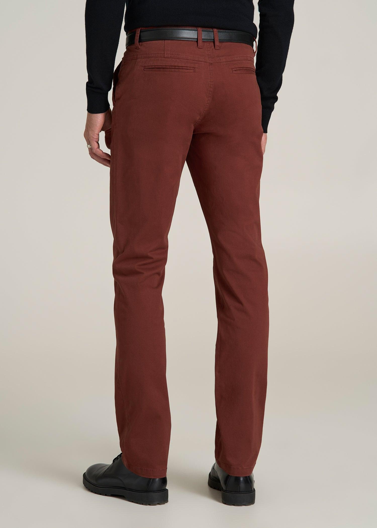 Carman TAPERED Chinos for Tall Men in Intense Rust Male Product Image