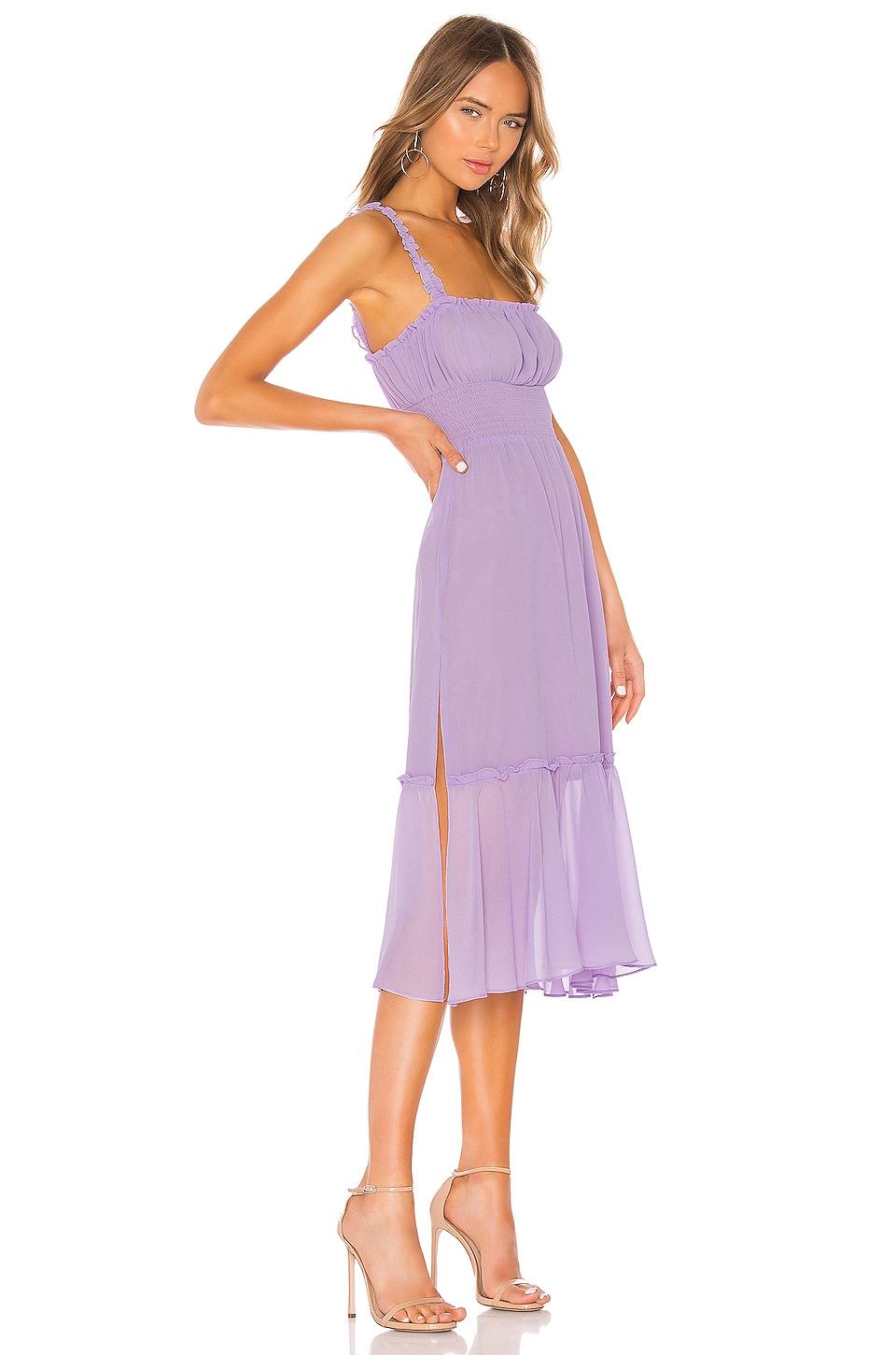 Lovers and Friends Arden Midi Dress in Lilac Purple Product Image