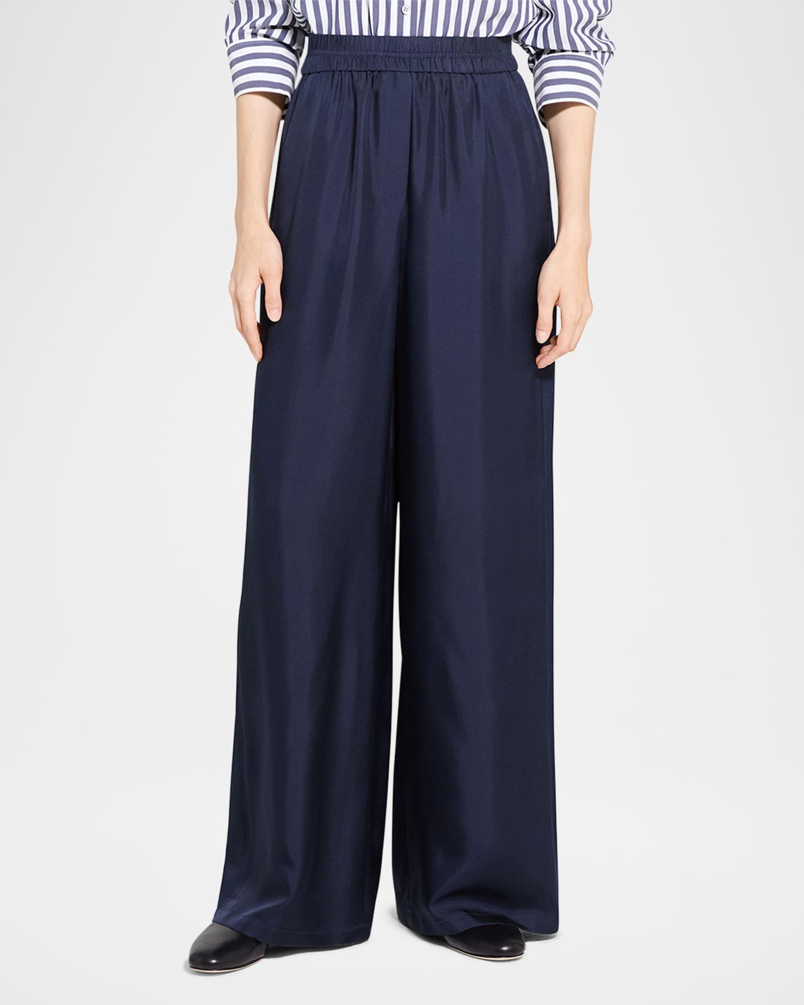 Pull-On Silk Track Pants Product Image
